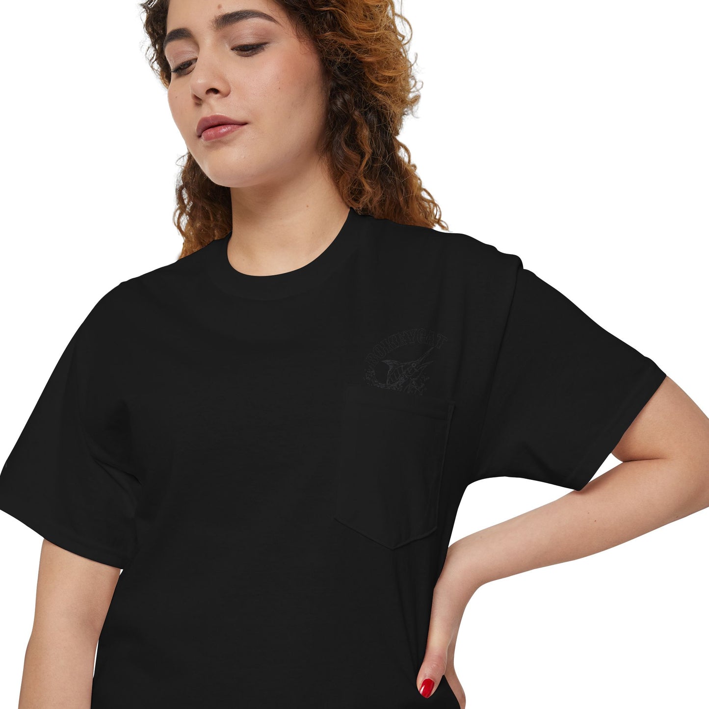 BokeyCat Unisex Heavy Cotton Pocket Tee