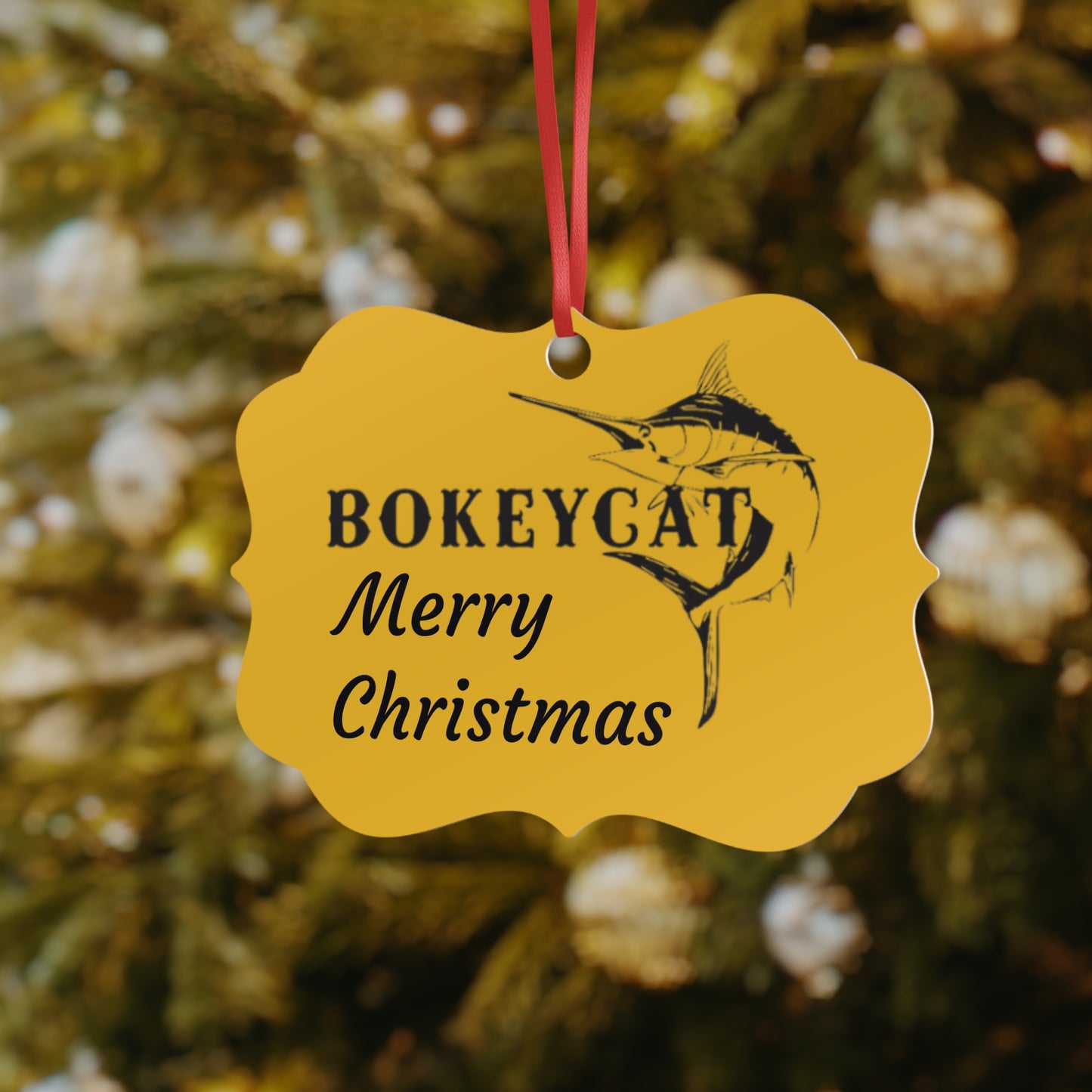 BokeyCat Aluminum Ornaments, 1pc
