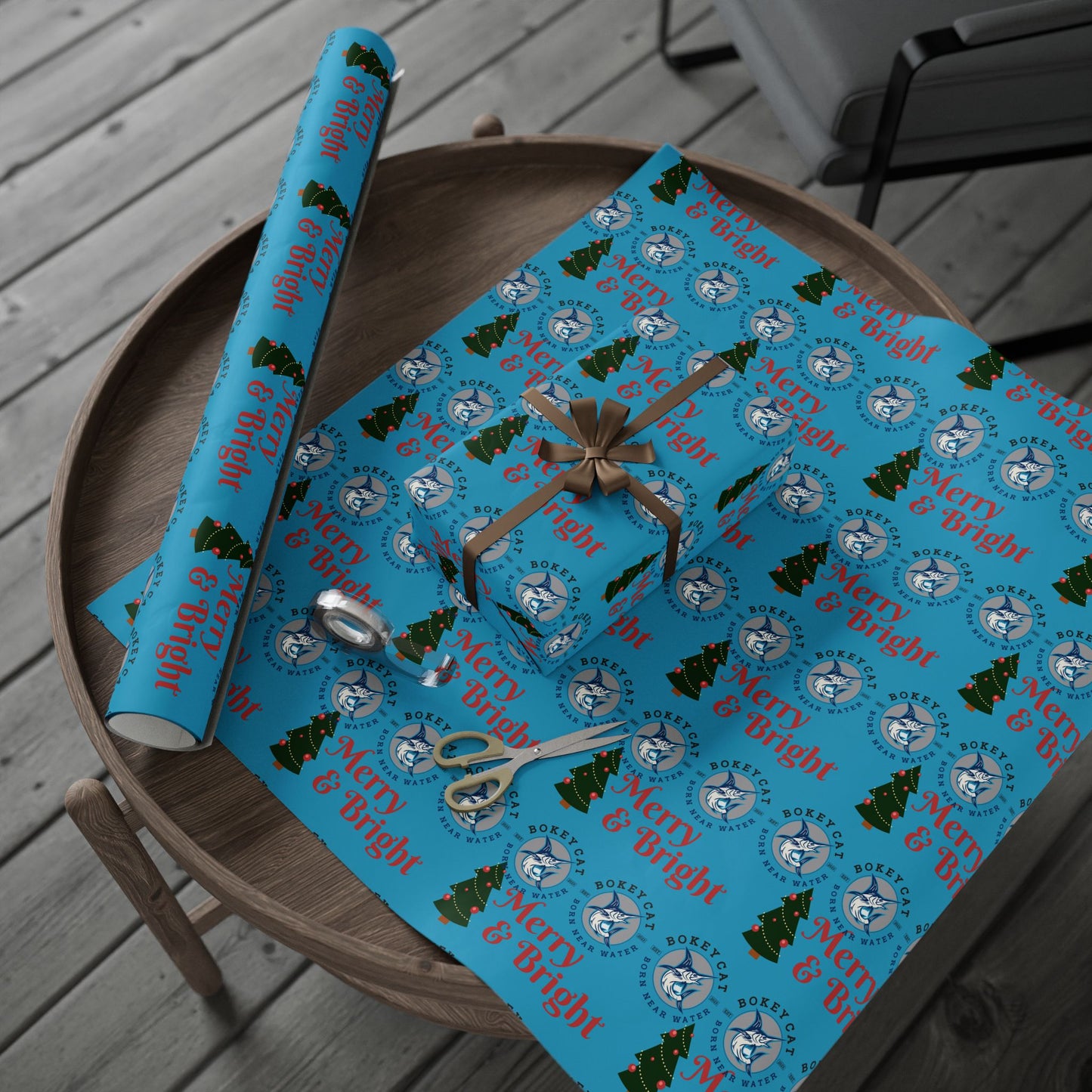 BokeyCat Christmas Wrapping Paper