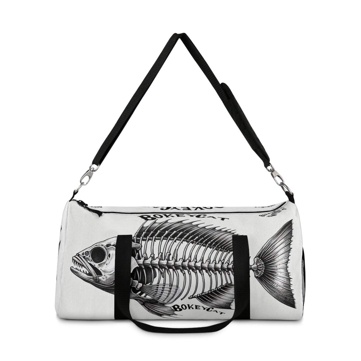 BokeyCat Bones Duffel Bag, Gym Bag, Fishing Gear Bag