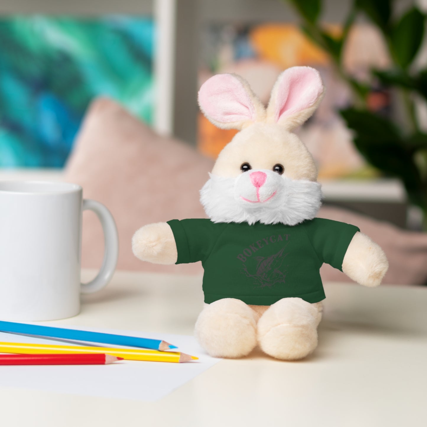 BokeyCat Stuffed Animals w Tee Shirt
