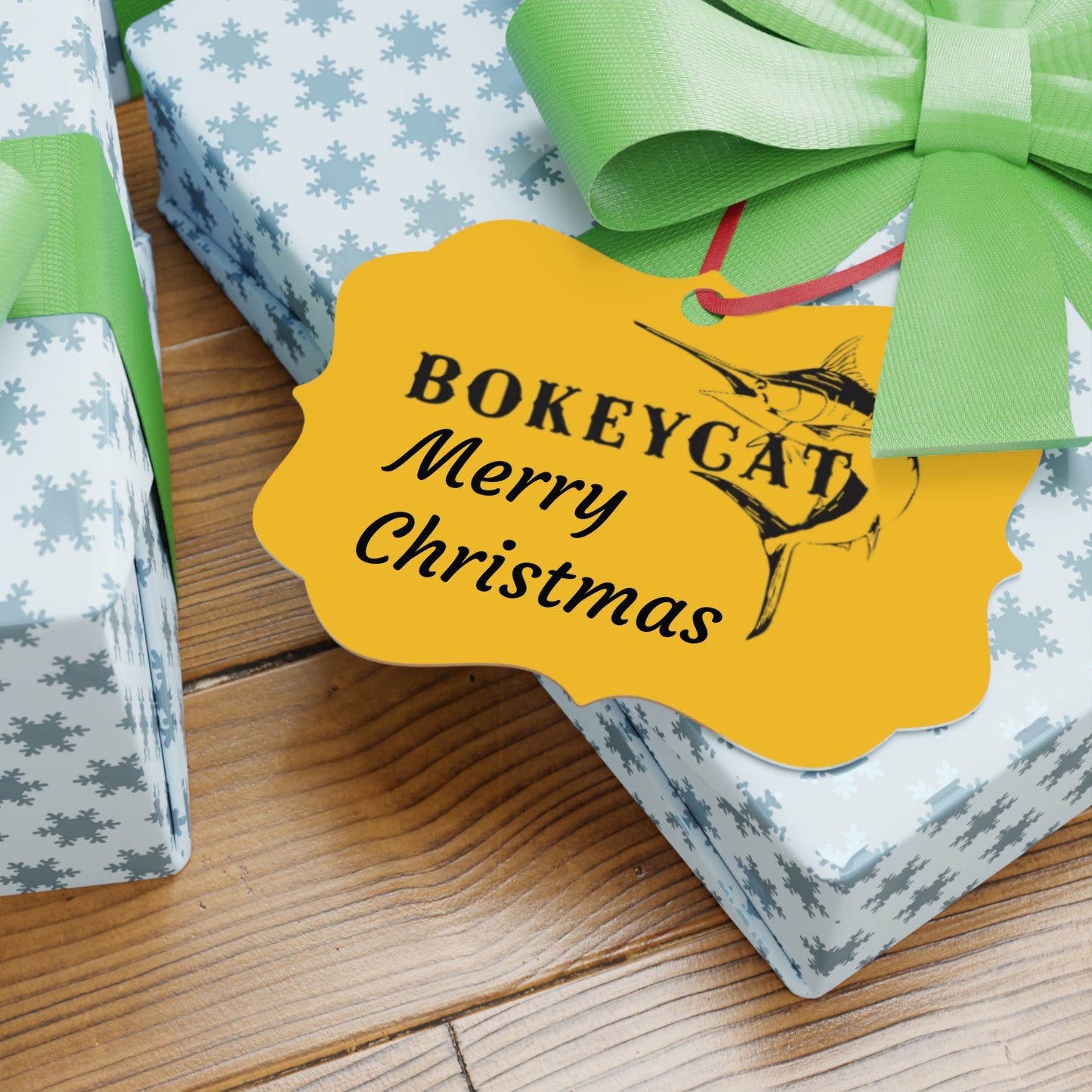 BokeyCat Aluminum Ornaments, 1pc