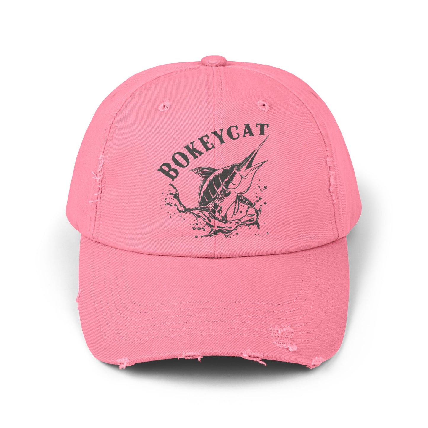 BokeyCat Unisex Distressed Cap