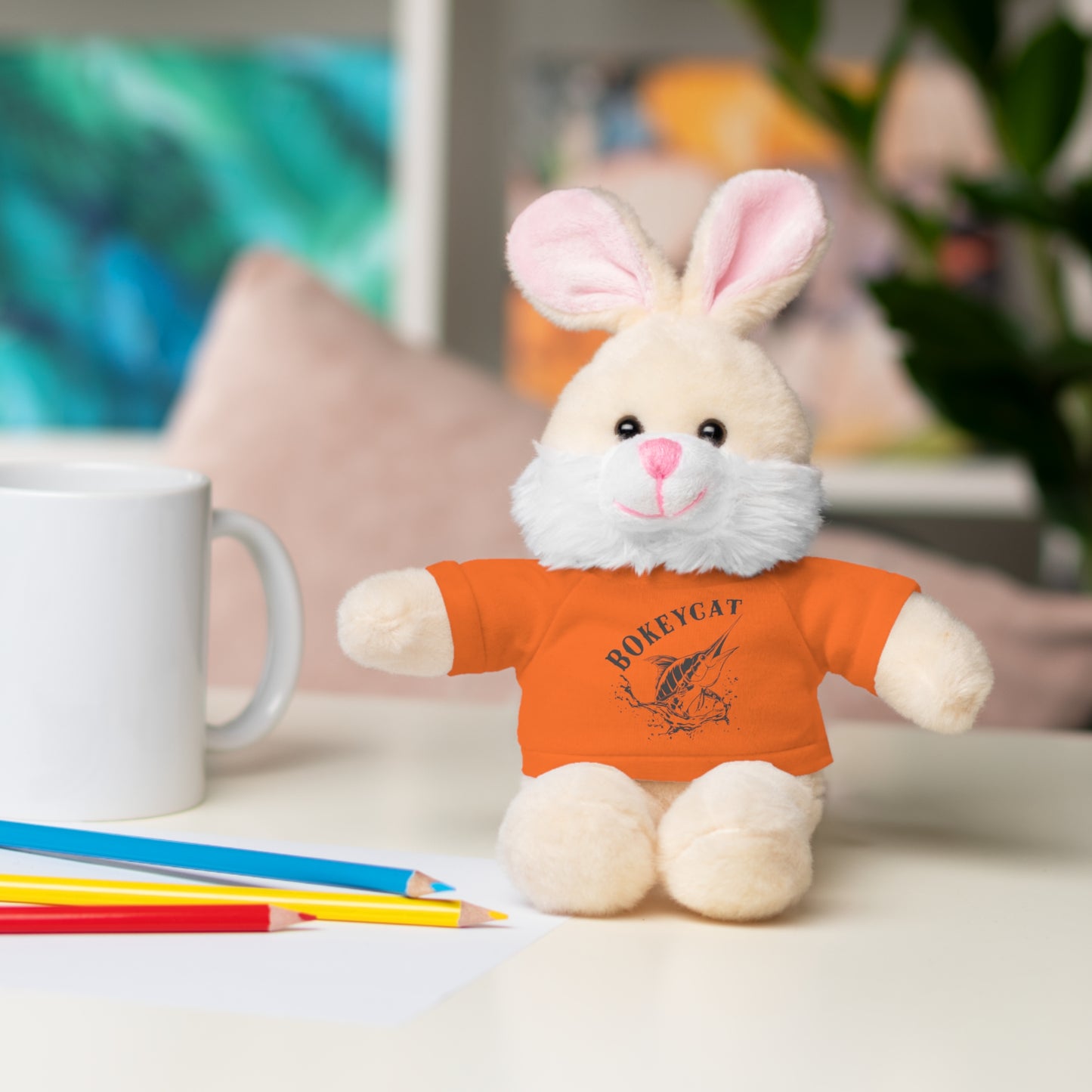 BokeyCat Stuffed Animals w Tee Shirt