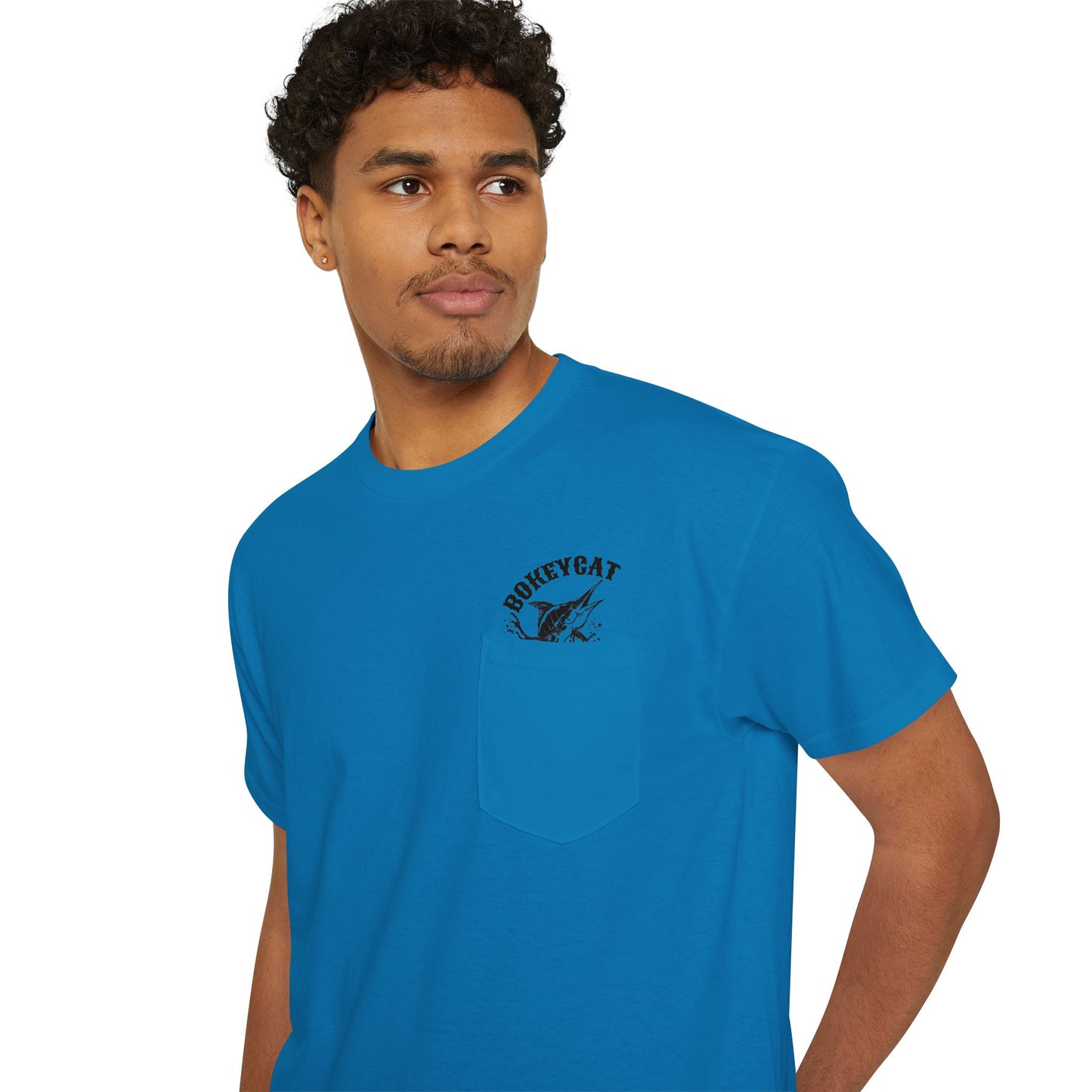 BokeyCat Unisex Heavy Cotton Pocket Tee
