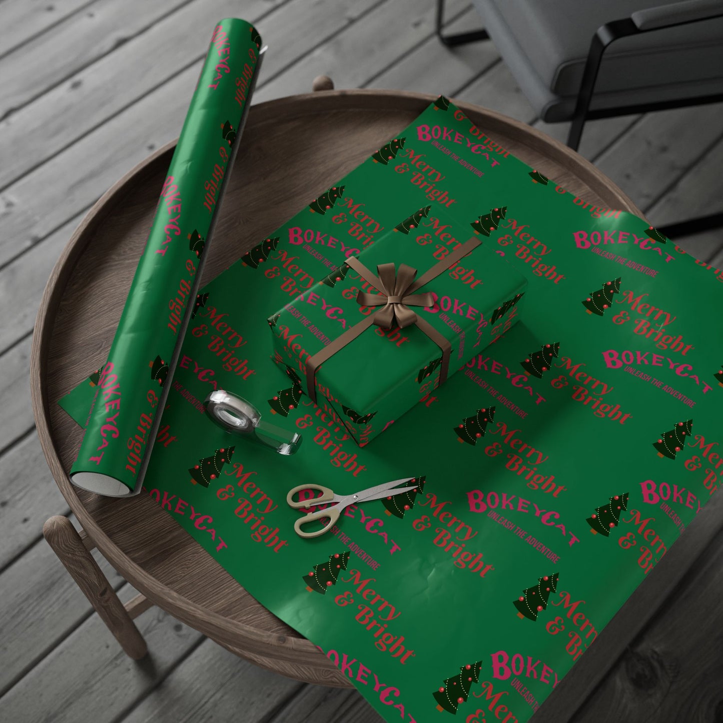 BokeyCat Christmas Wrapping Paper
