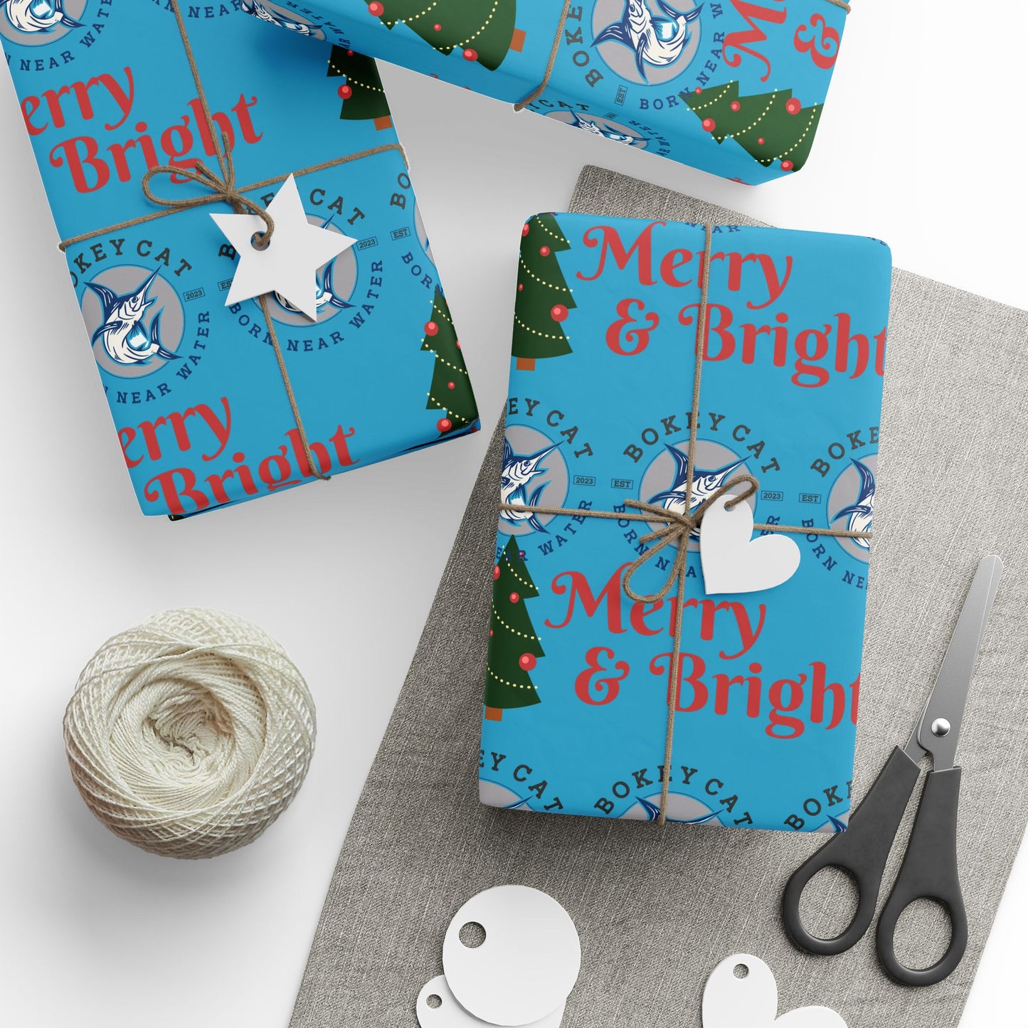 BokeyCat Christmas Wrapping Paper