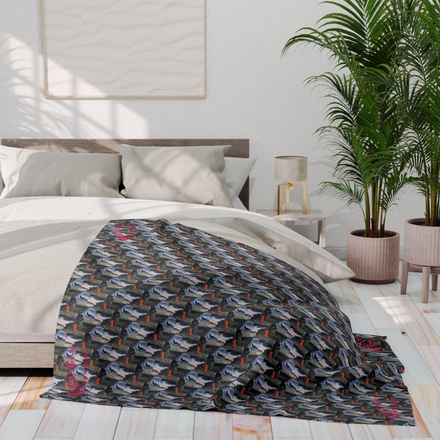 BokeyCat Arctic Fleece Blanket. (Chloe Collection)