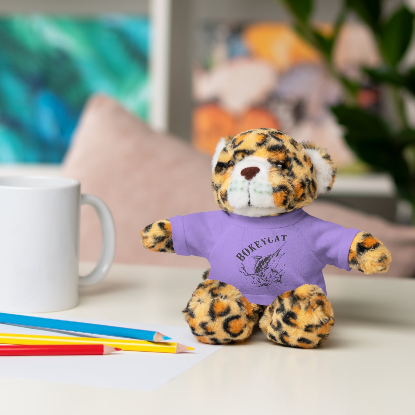 BokeyCat Stuffed Animals w Tee Shirt