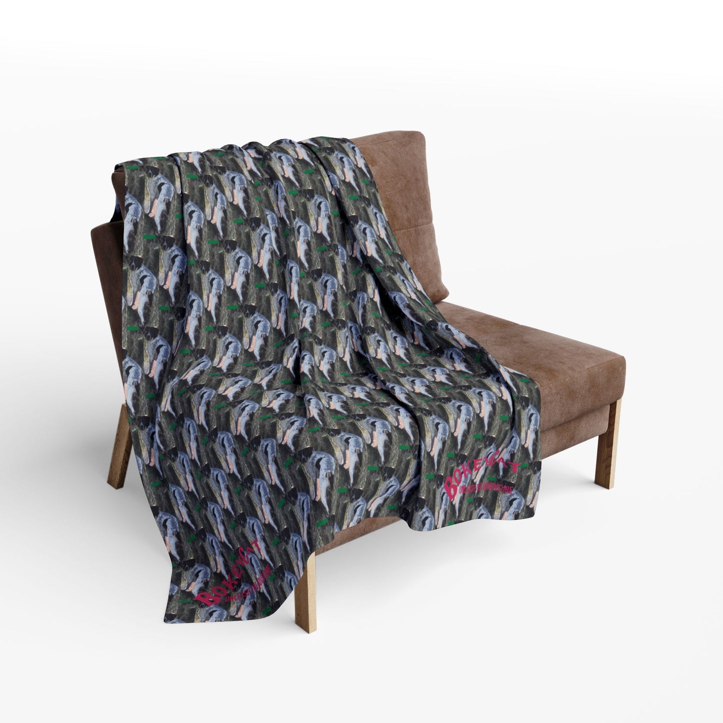 BokeyCat Arctic Fleece Blanket. (Chloe Collection)