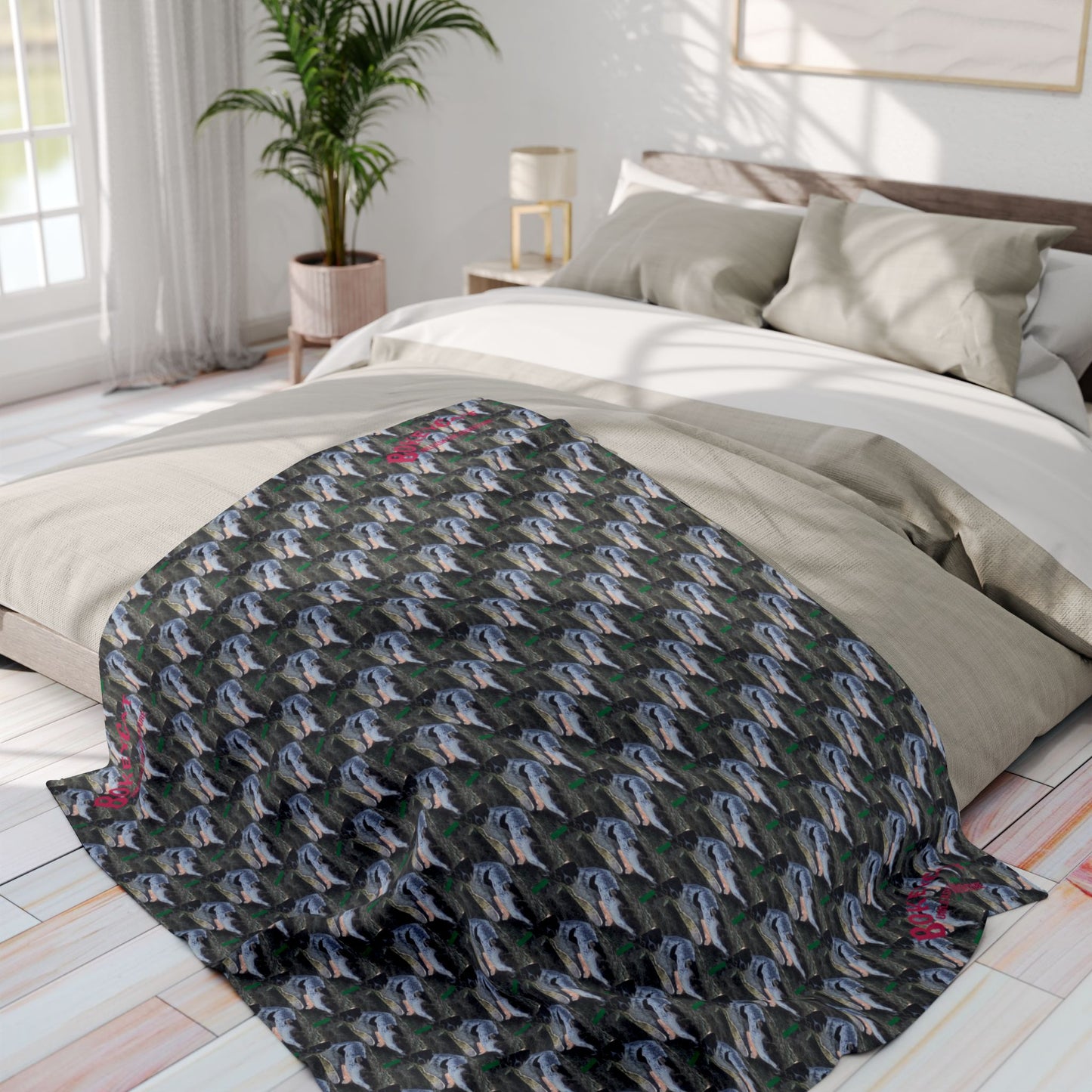 BokeyCat Arctic Fleece Blanket. (Chloe Collection)