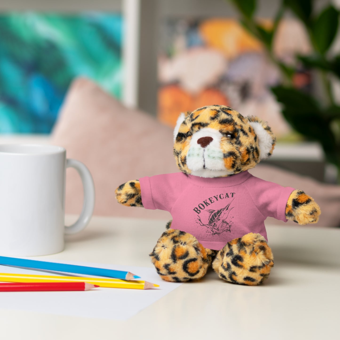 BokeyCat Stuffed Animals w Tee Shirt