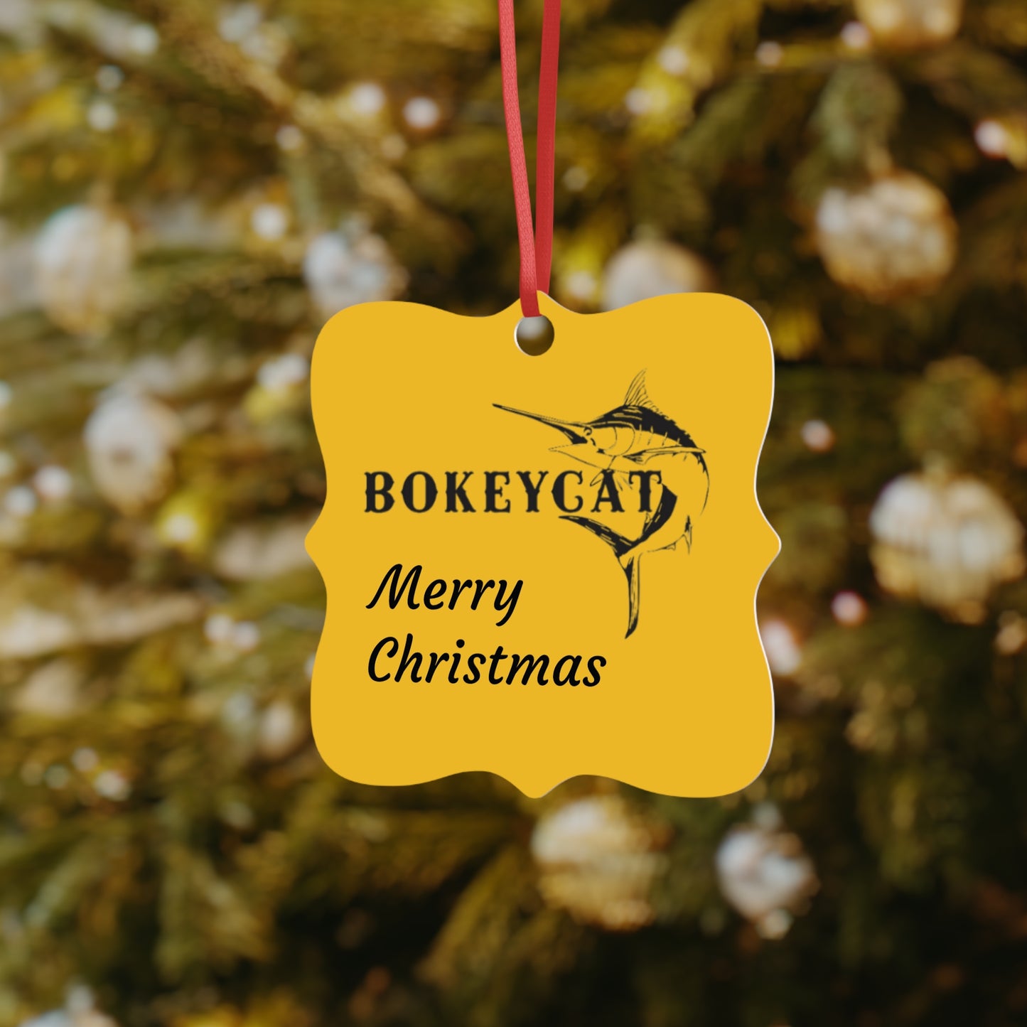 BokeyCat Aluminum Ornaments, 1pc