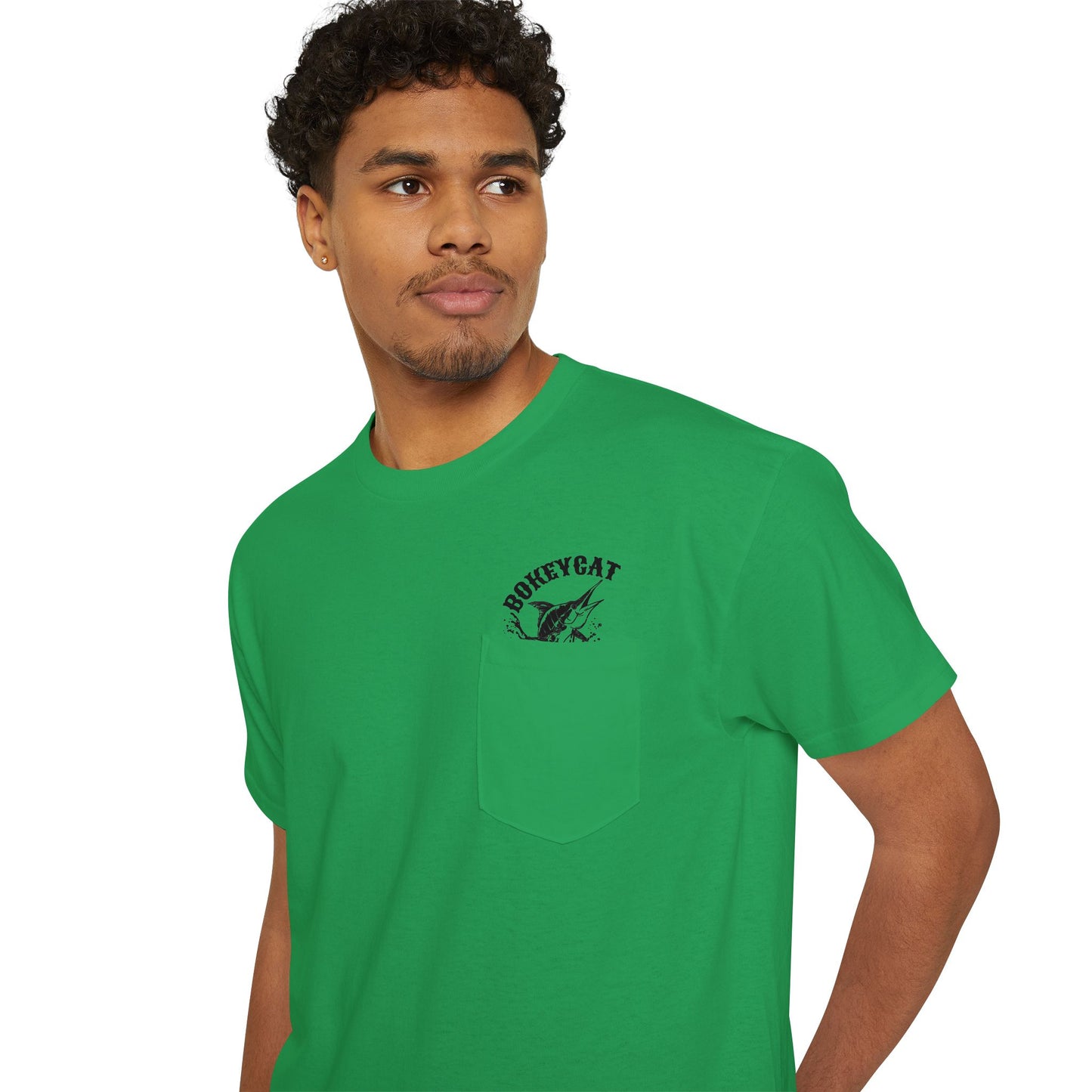 BokeyCat Unisex Heavy Cotton Pocket Tee