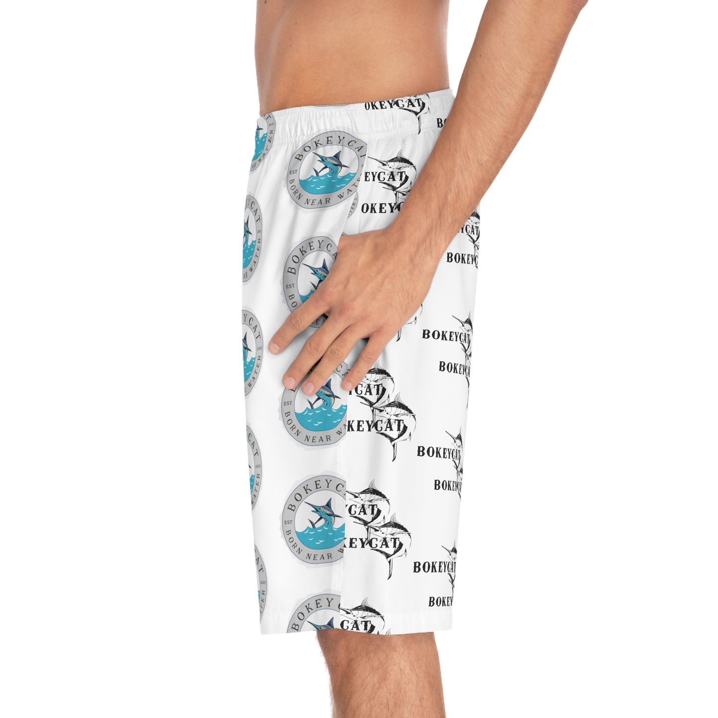 BokeyCat Men's Board Shorts (ChrisCross)