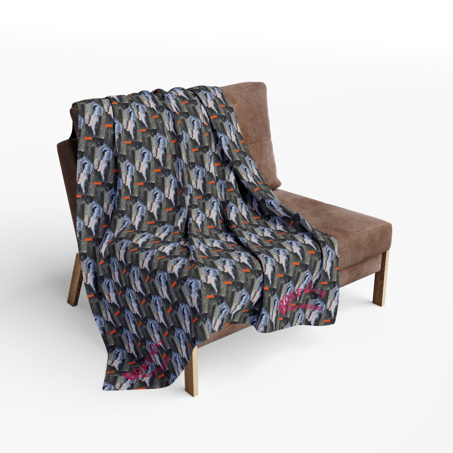 BokeyCat Arctic Fleece Blanket. (Chloe Collection)