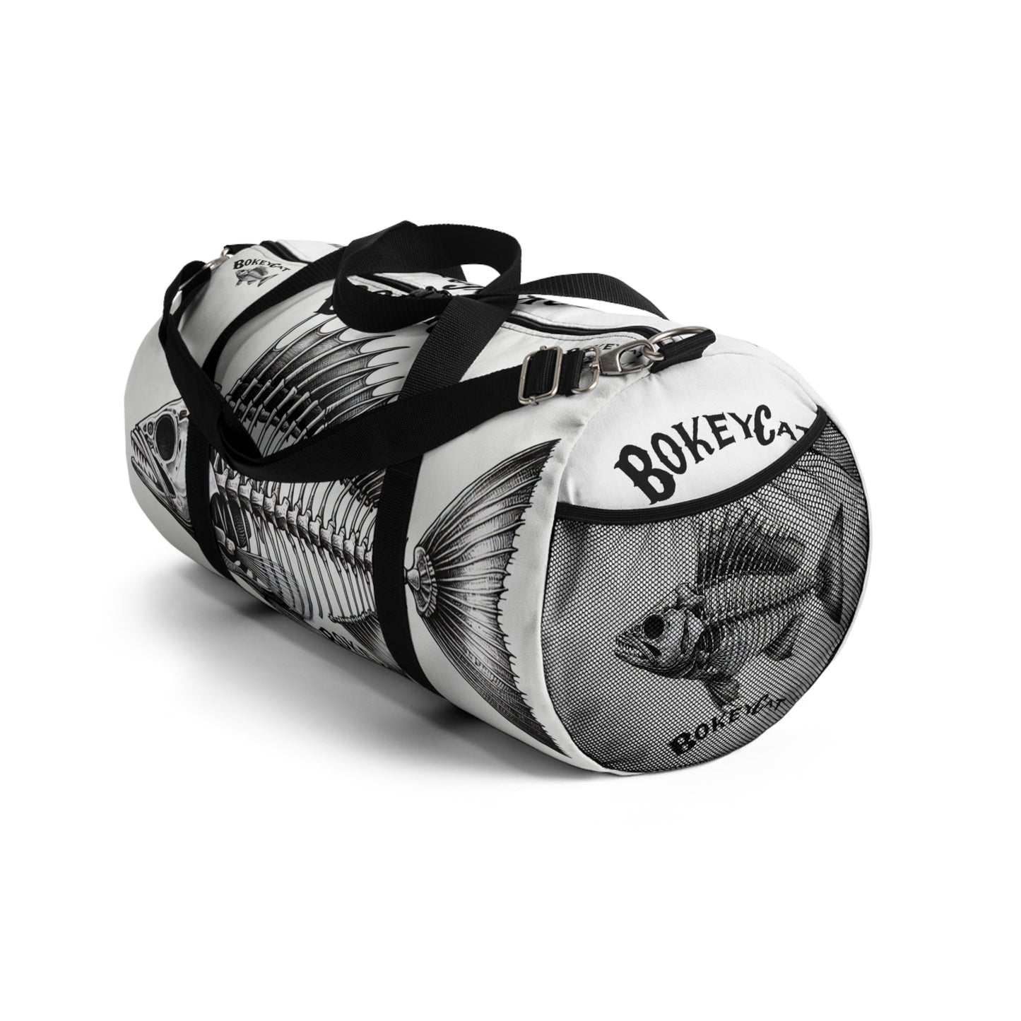 BokeyCat Bones Duffel Bag, Gym Bag, Fishing Gear Bag