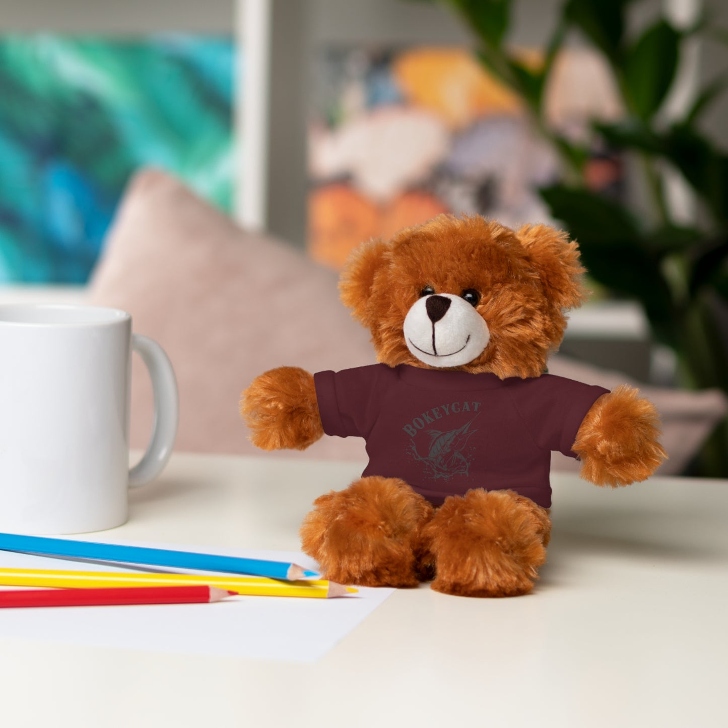 BokeyCat Stuffed Animals w Tee Shirt