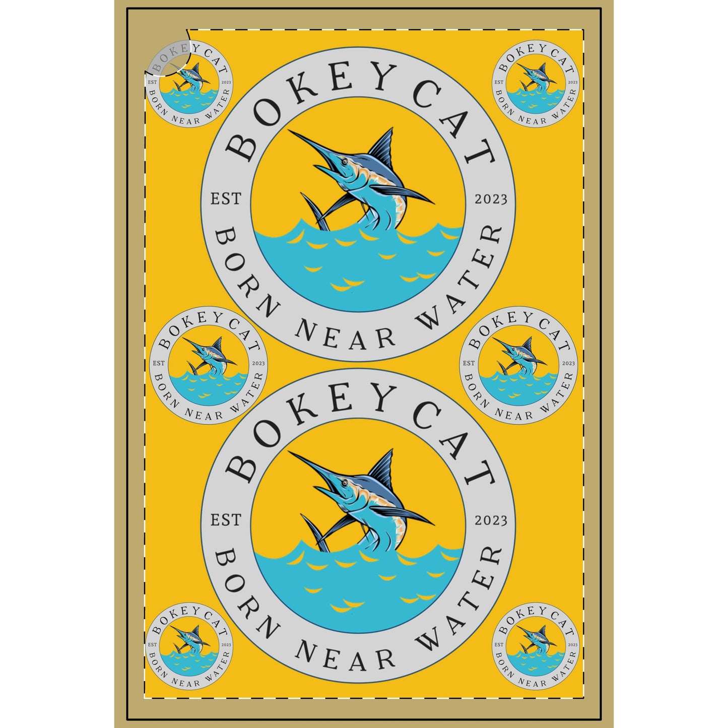 BokeyCat Golf Towel