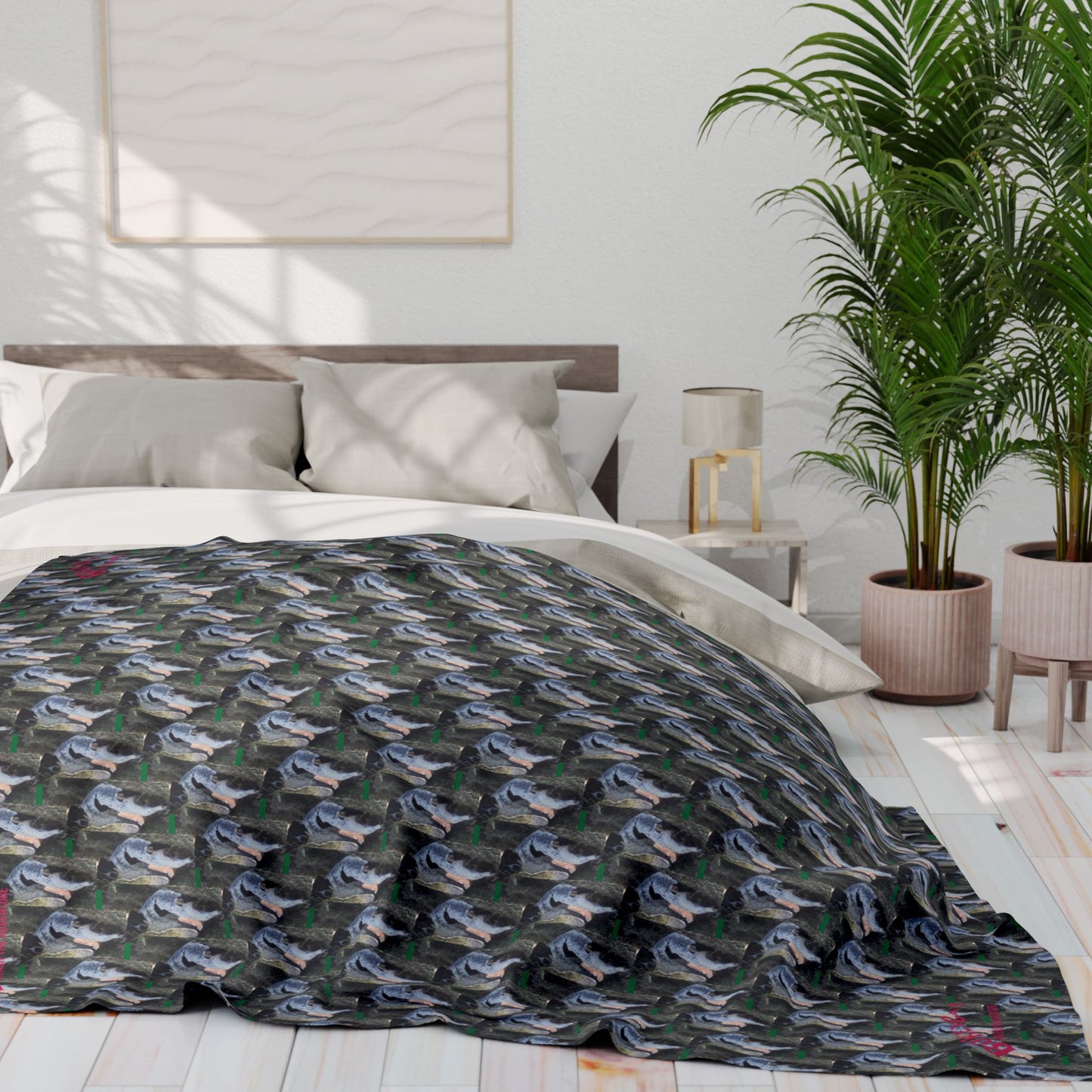 BokeyCat Arctic Fleece Blanket. (Chloe Collection)