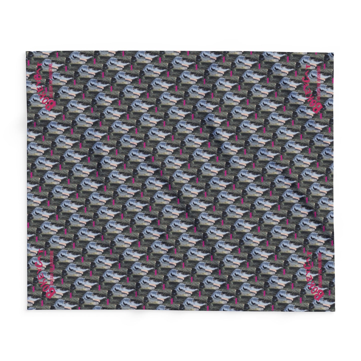 BokeyCat Arctic Fleece Blanket. (Chloe Collection)