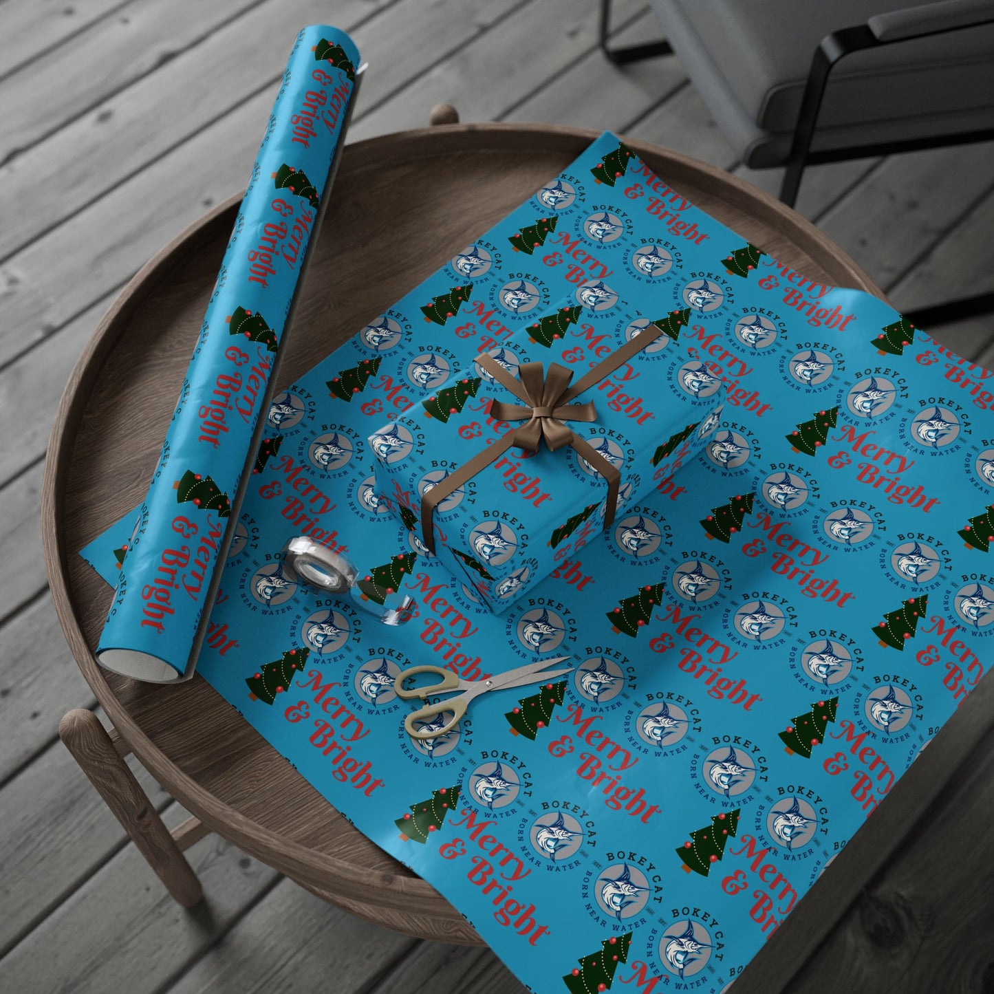 BokeyCat Christmas Wrapping Paper