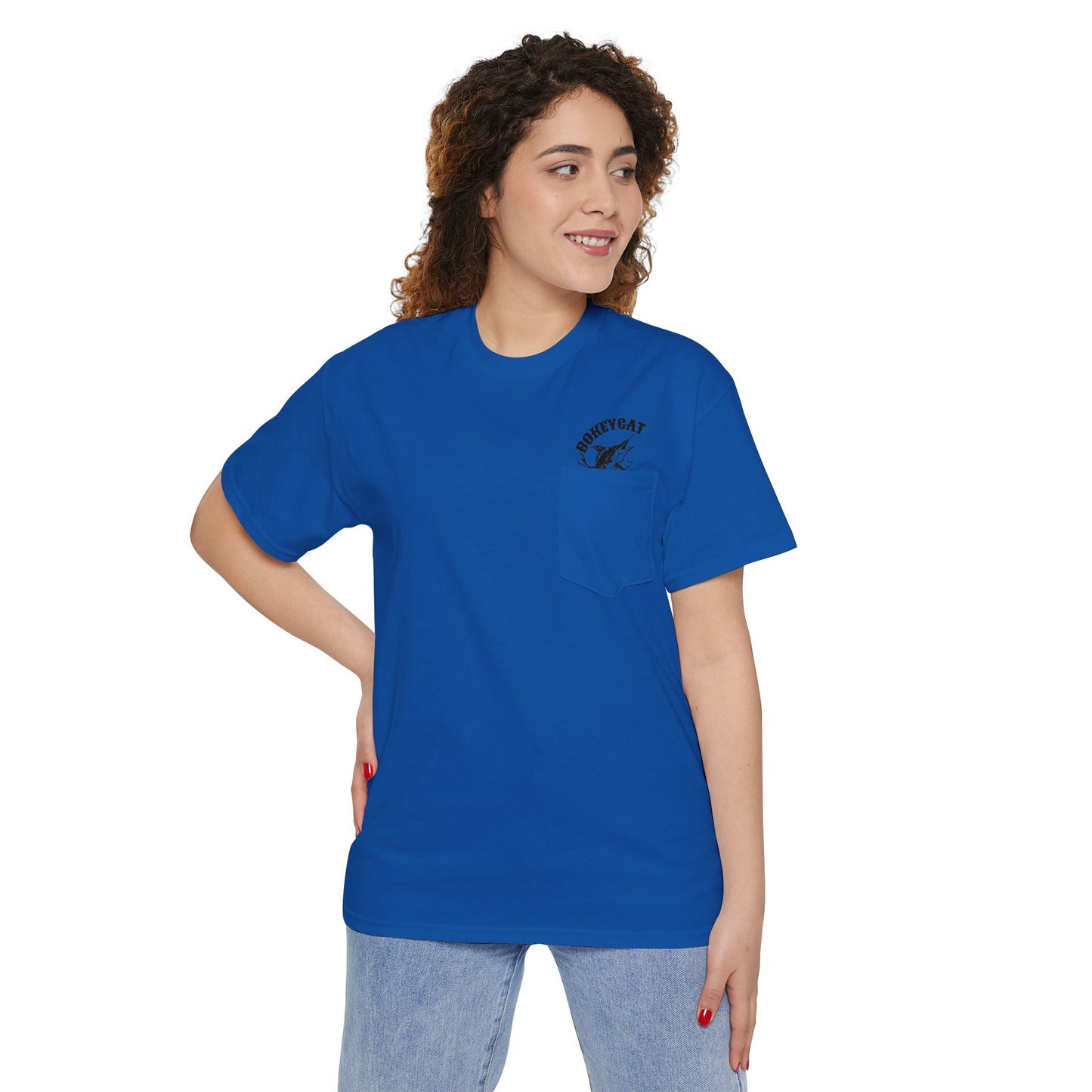 BokeyCat Unisex Heavy Cotton Pocket Tee