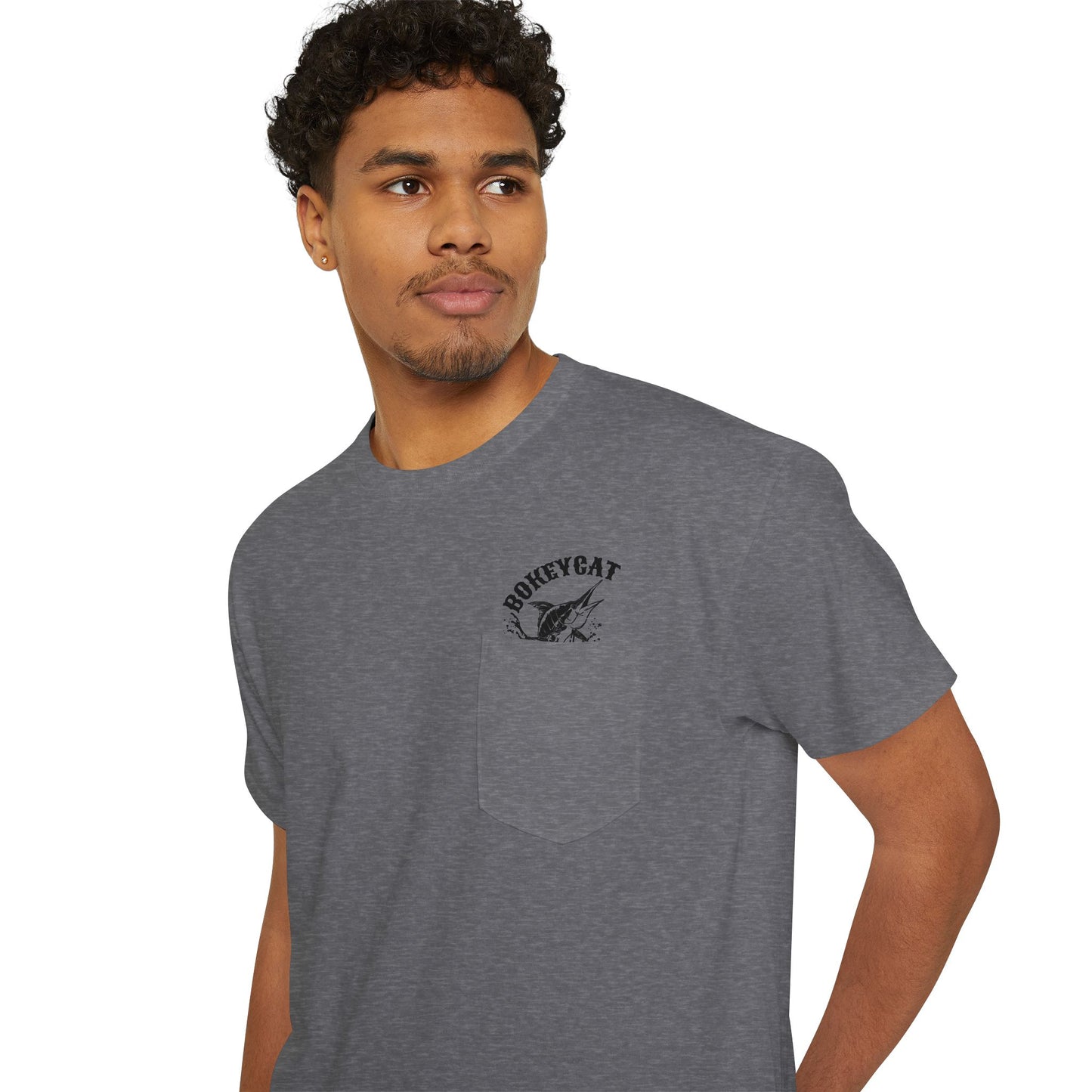 BokeyCat Unisex Heavy Cotton Pocket Tee