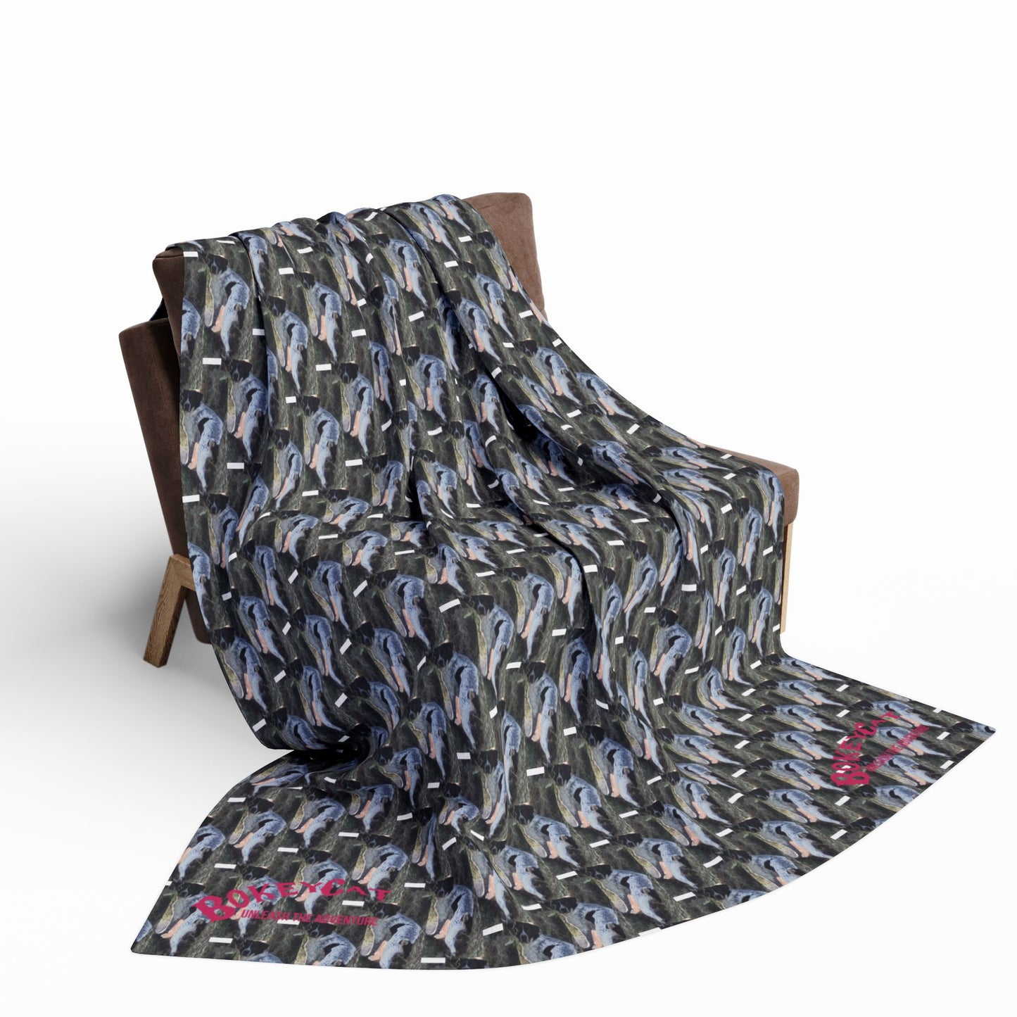 BokeyCat Arctic Fleece Blanket. (Chloe Collection)
