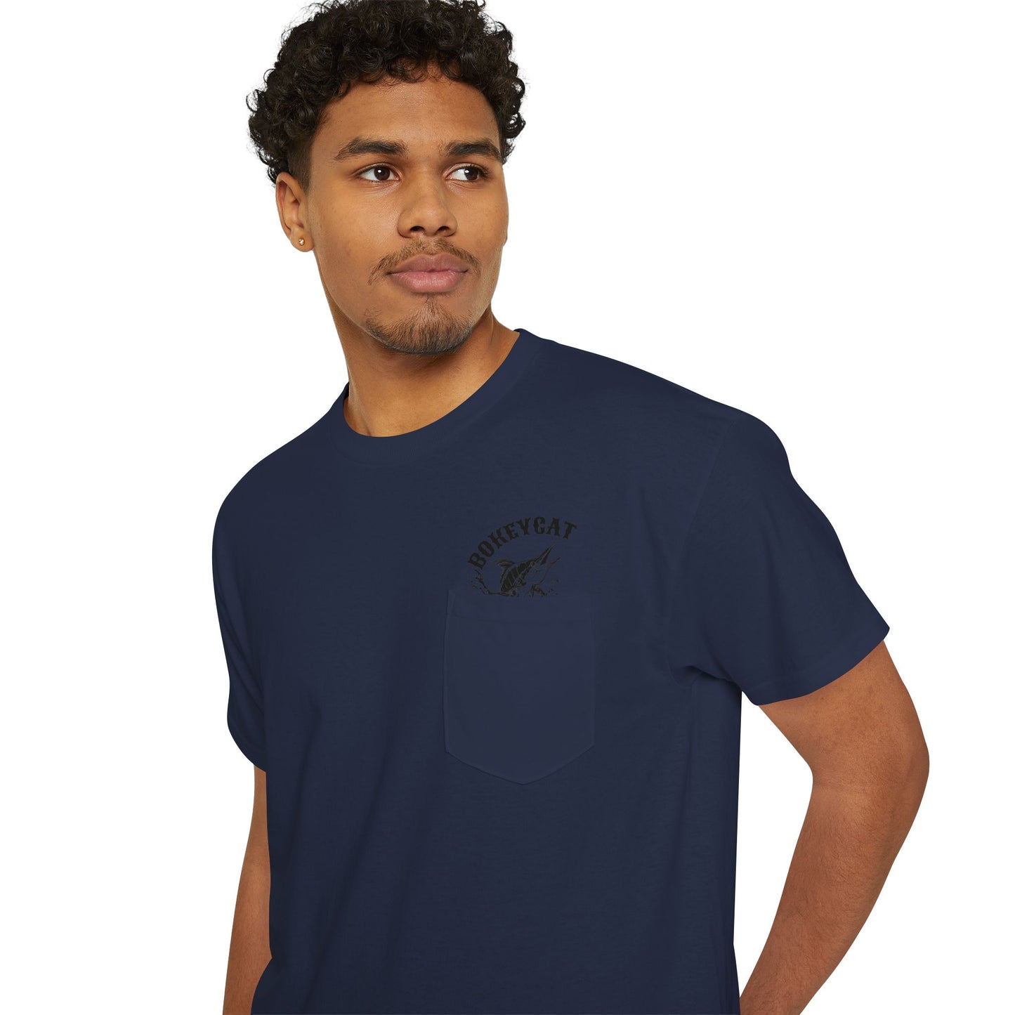BokeyCat Unisex Heavy Cotton Pocket Tee