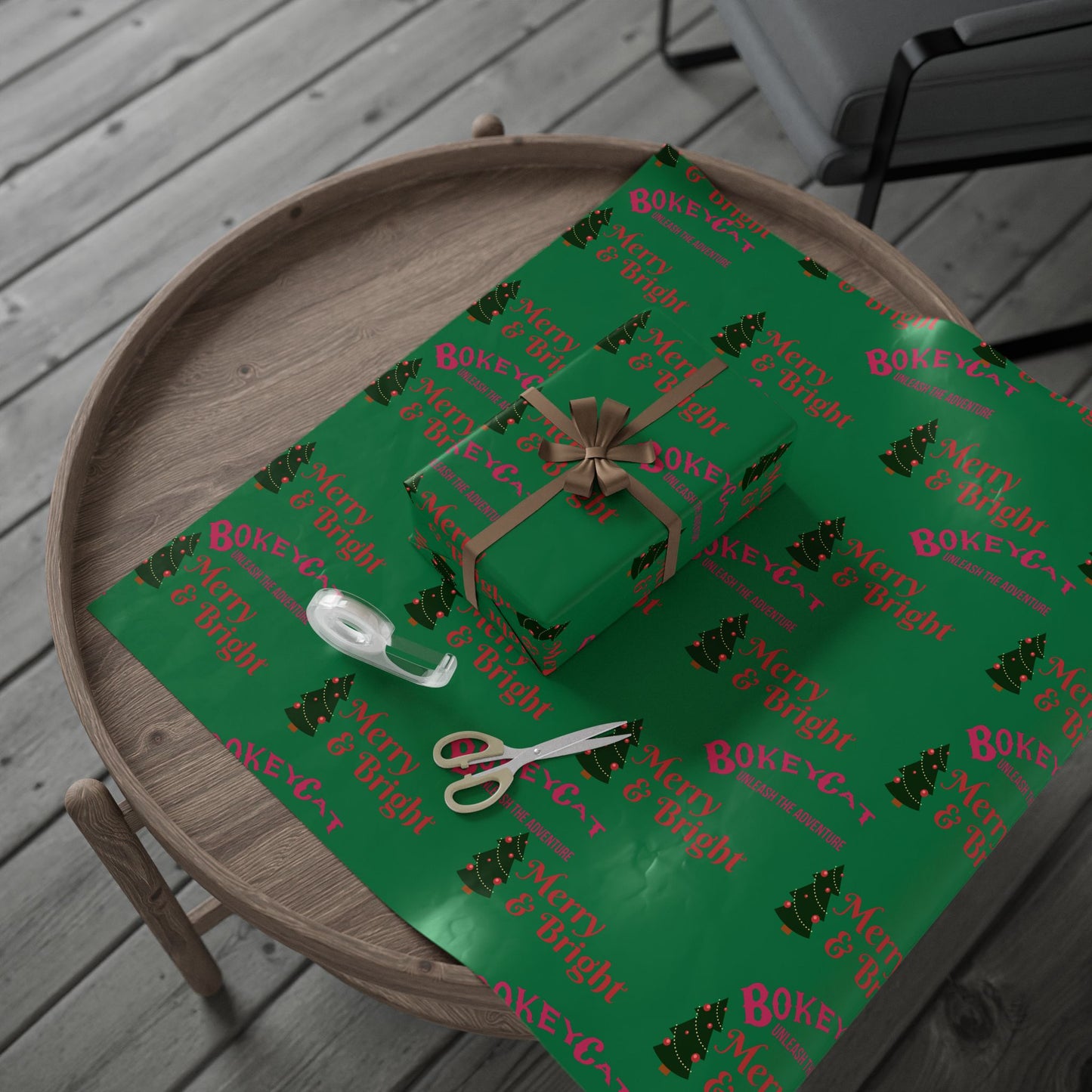 BokeyCat Christmas Wrapping Paper