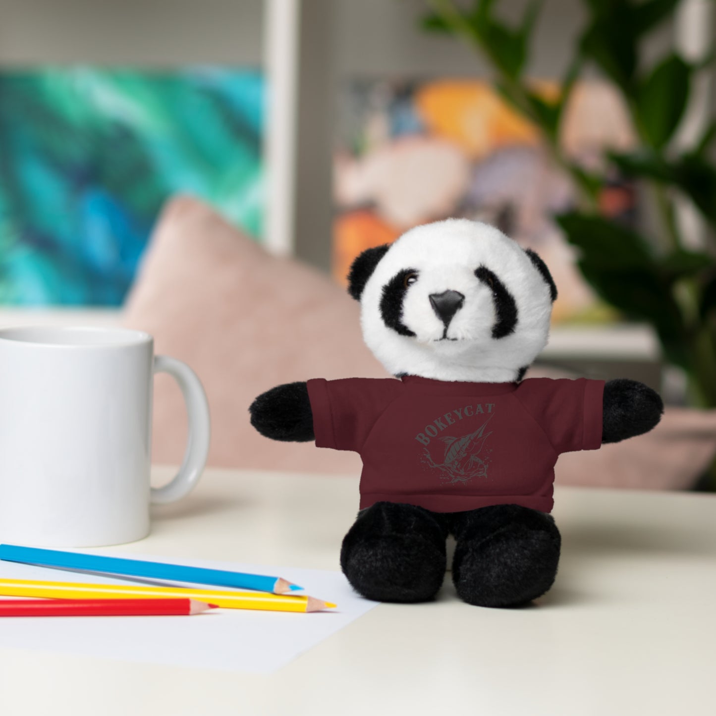BokeyCat Stuffed Animals w Tee Shirt