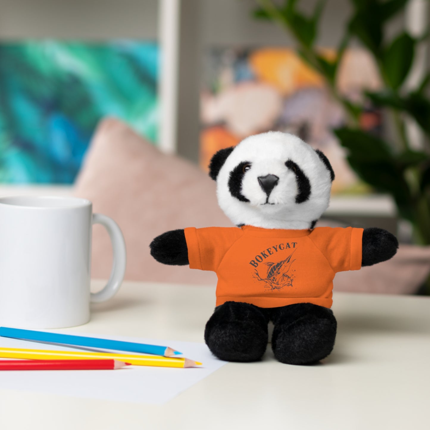 BokeyCat Stuffed Animals w Tee Shirt