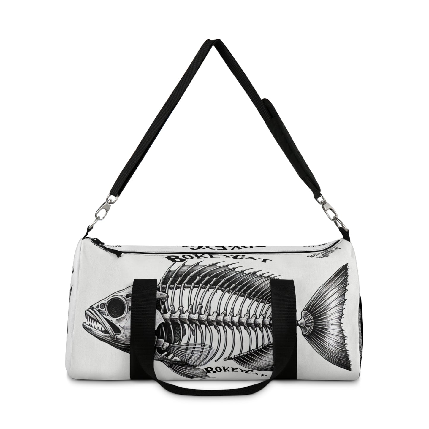 BokeyCat Bones Duffel Bag, Gym Bag, Fishing Gear Bag