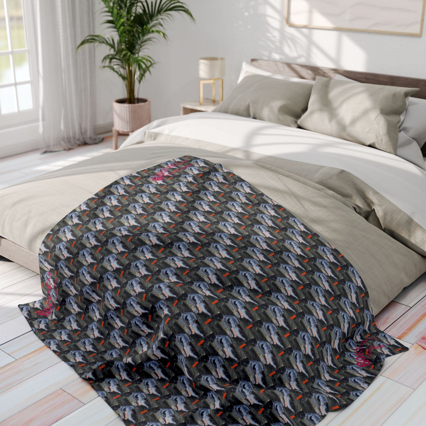 BokeyCat Arctic Fleece Blanket. (Chloe Collection)