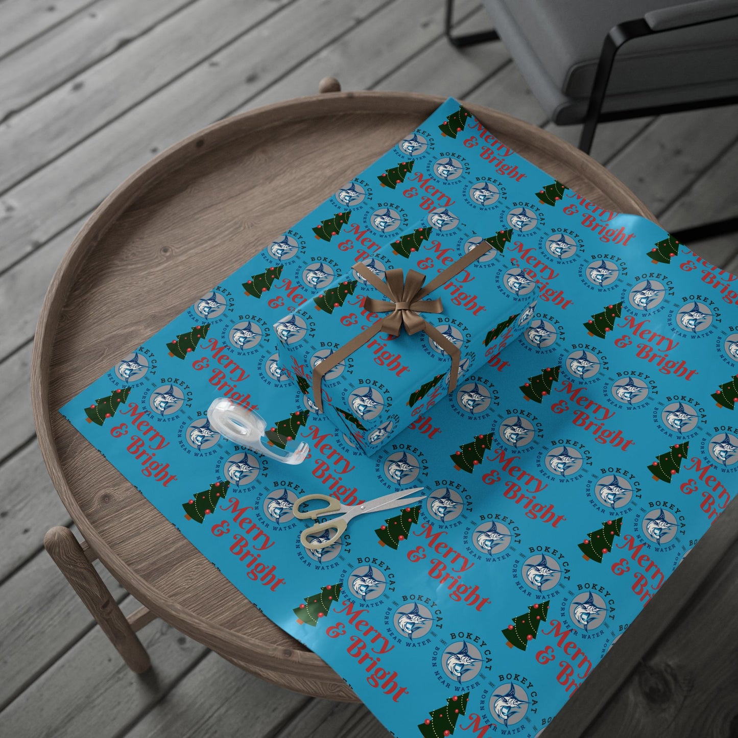 BokeyCat Christmas Wrapping Paper