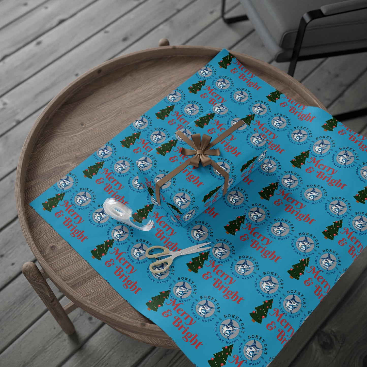 BokeyCat Christmas Wrapping Paper