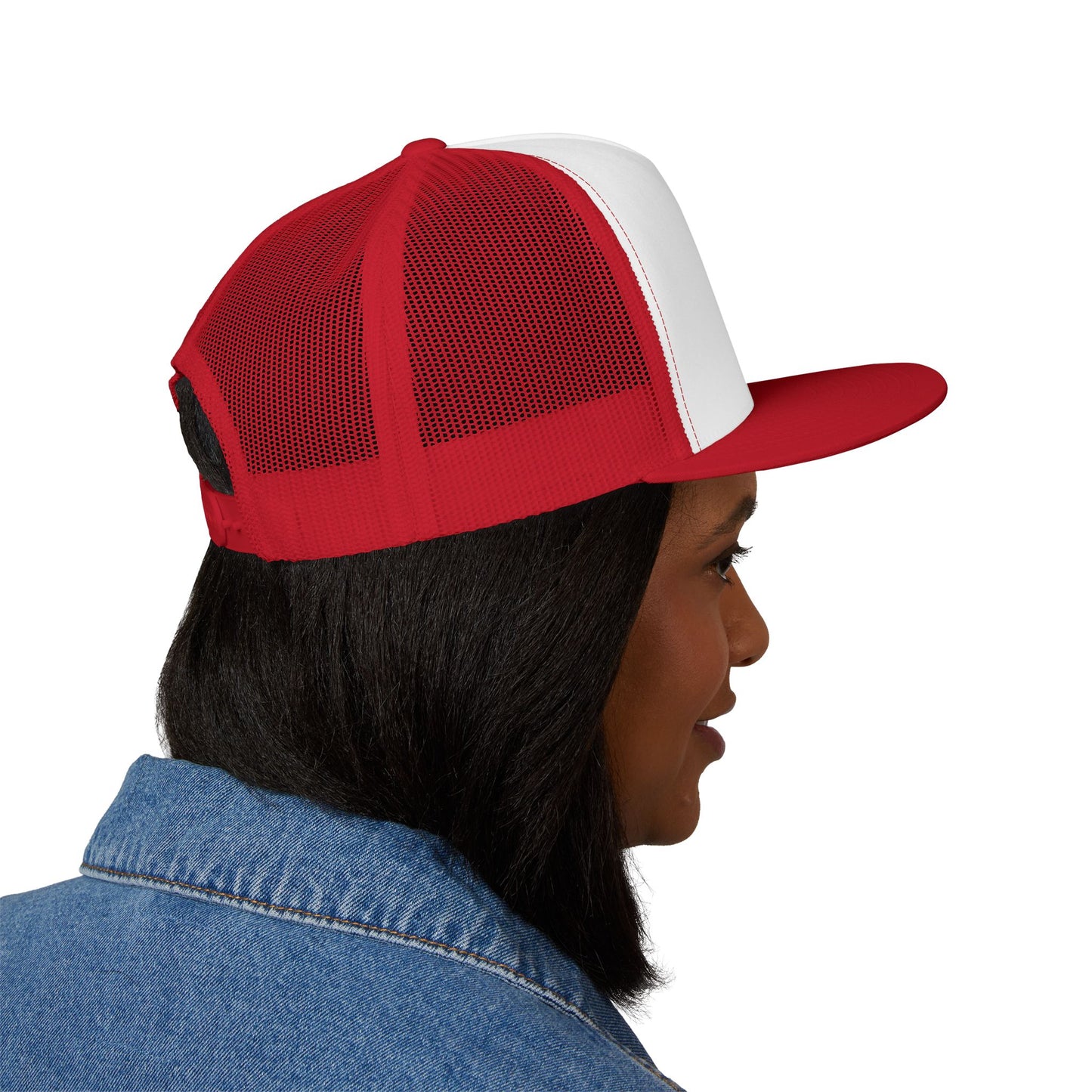 BokeyCat 5 Panel Trucker Cap Embroidery Logo