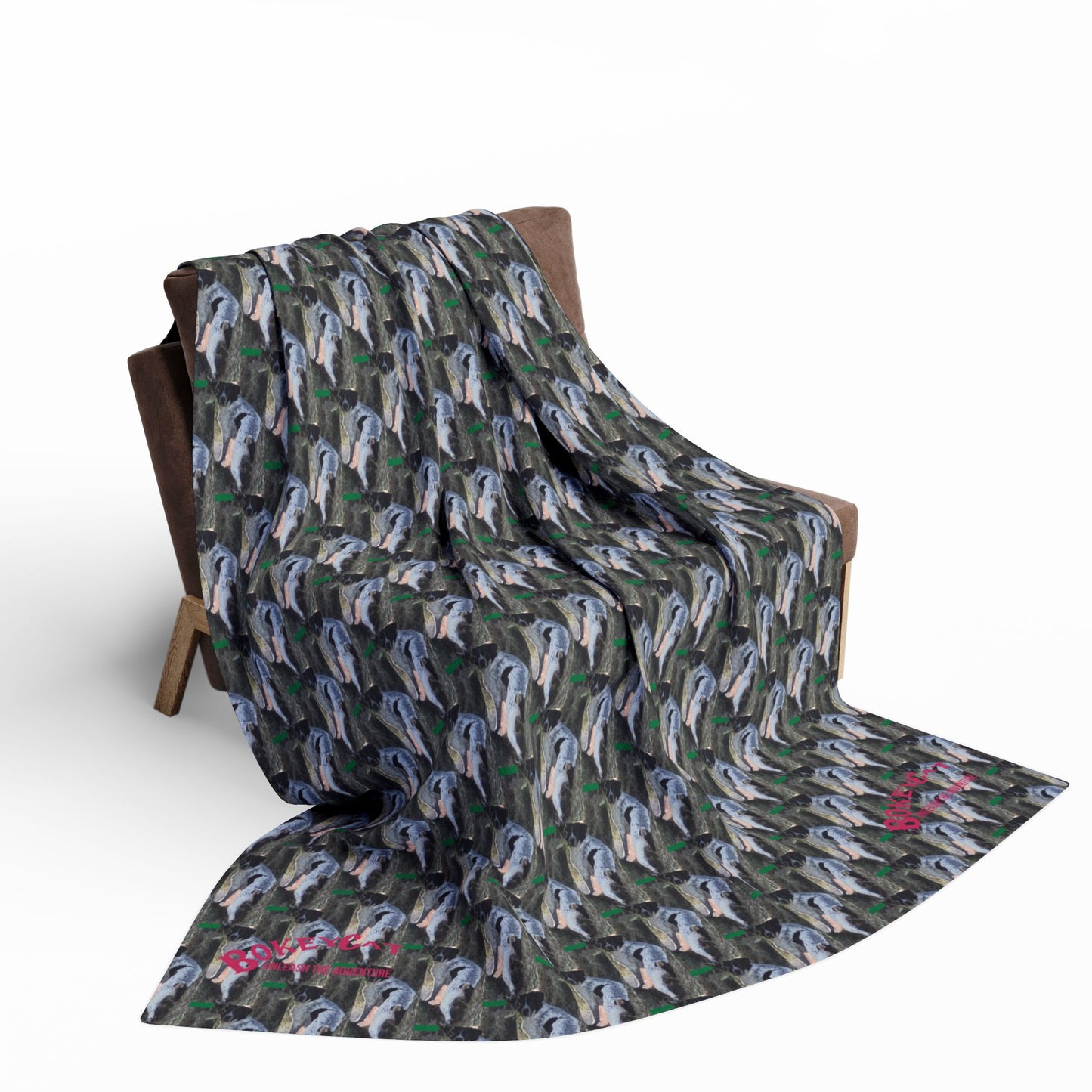 BokeyCat Arctic Fleece Blanket. (Chloe Collection)