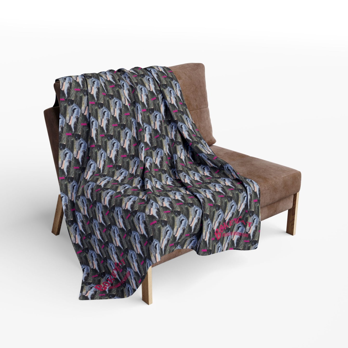 BokeyCat Arctic Fleece Blanket. (Chloe Collection)
