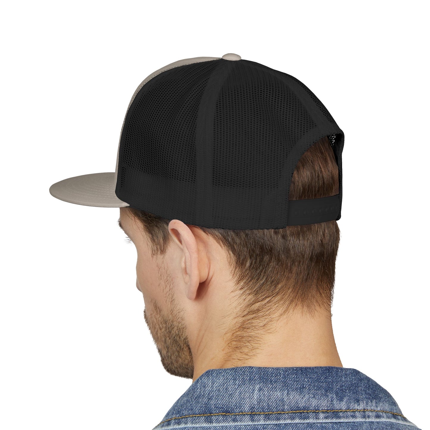 BokeyCat 5 Panel Trucker Cap Embroidery Logo
