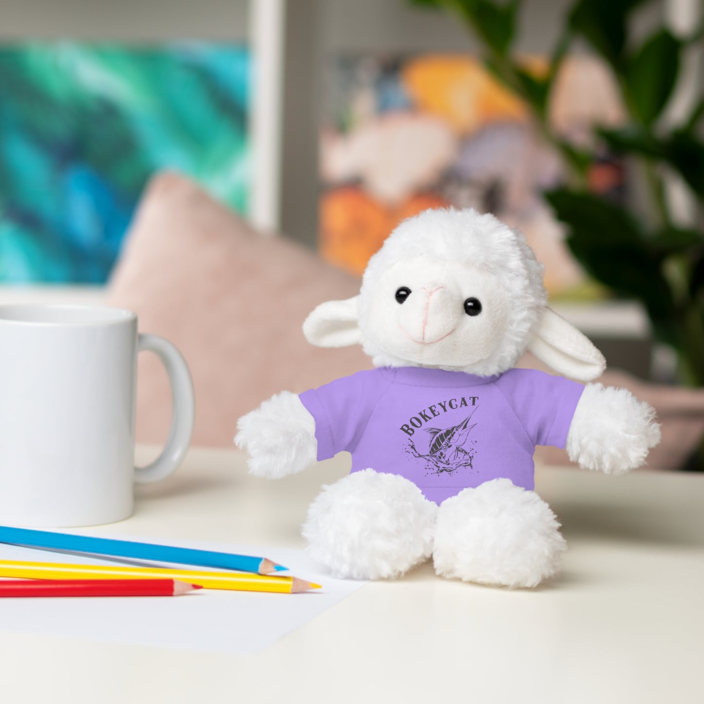 BokeyCat Stuffed Animals w Tee Shirt