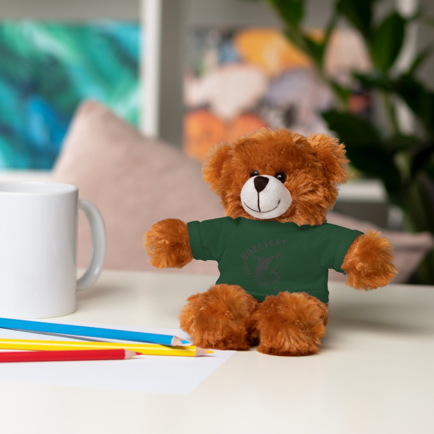 BokeyCat Stuffed Animals w Tee Shirt