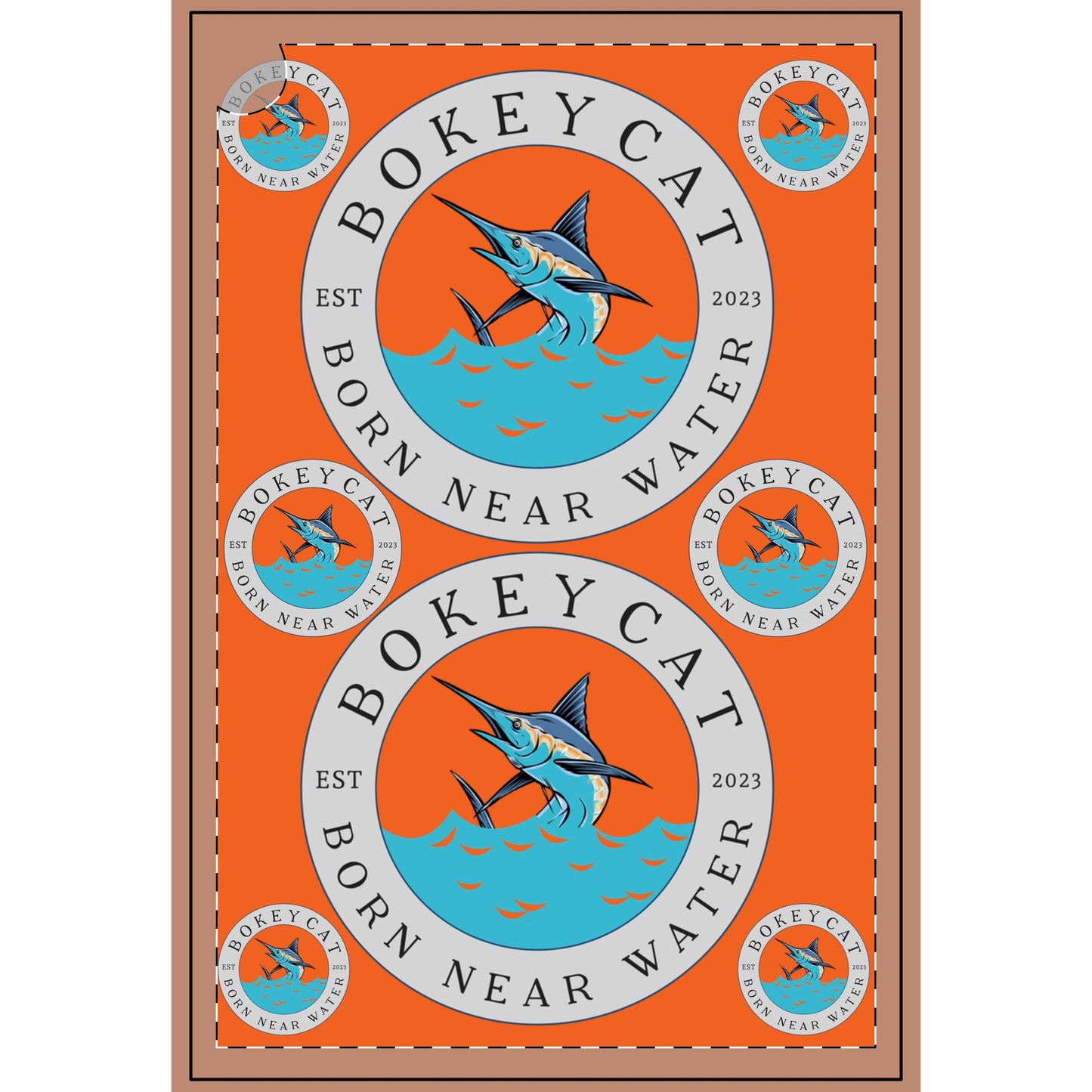 BokeyCat Golf Towel