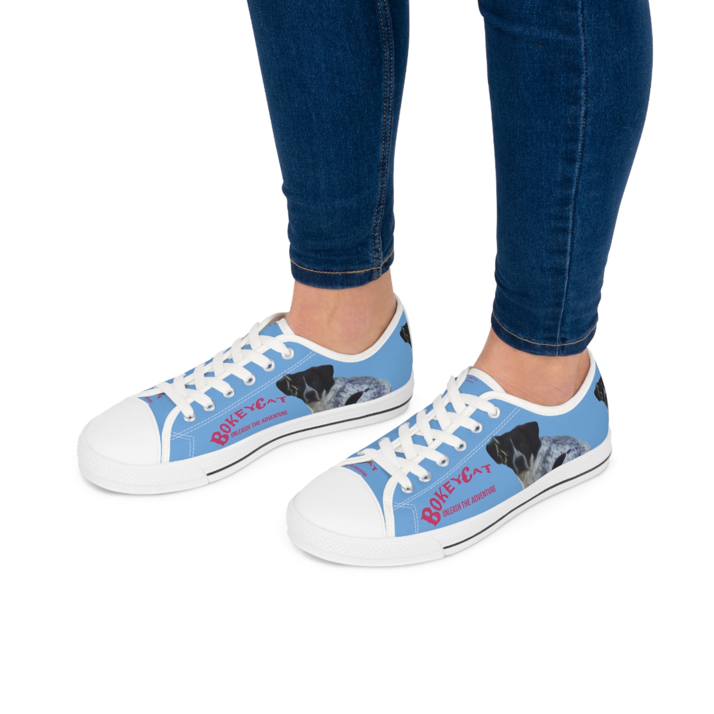 BokeyCat Women's Low Top Sneakers. (Chloe Collection)