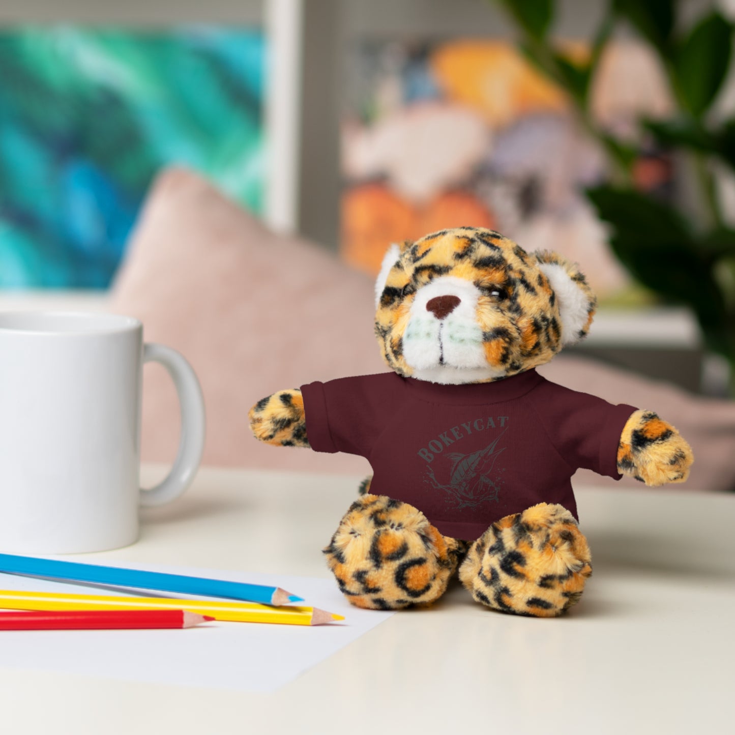 BokeyCat Stuffed Animals w Tee Shirt
