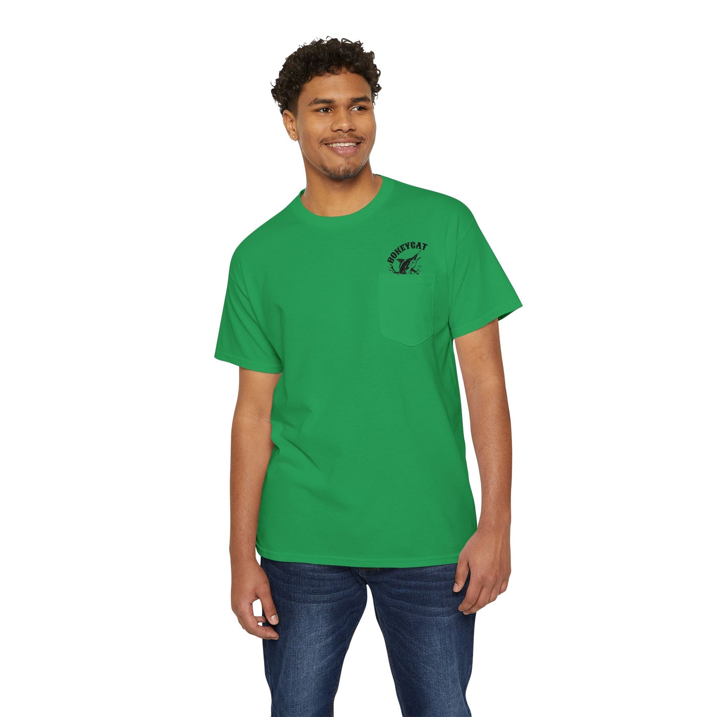 BokeyCat Unisex Heavy Cotton Pocket Tee