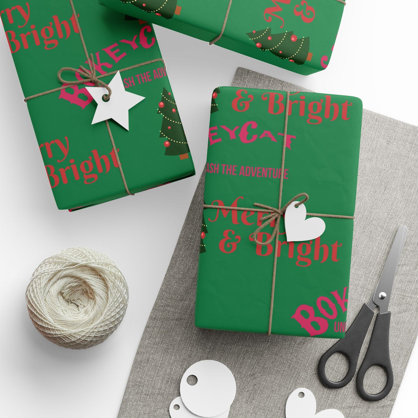 BokeyCat Christmas Wrapping Paper