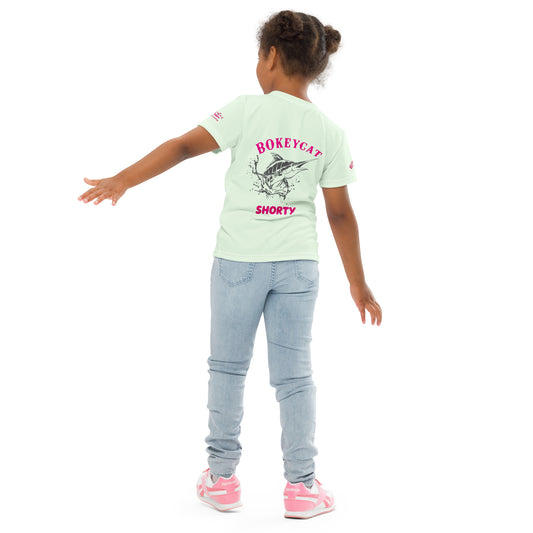 BokeyCat Kids crew neck t-shirt. (Shorty)