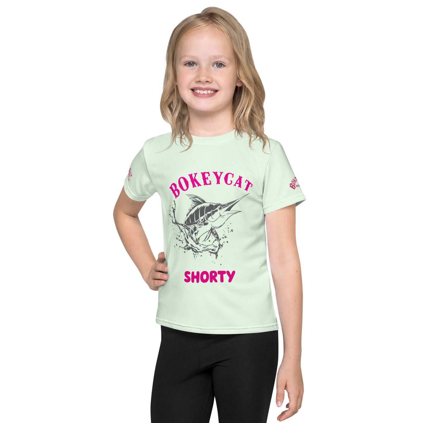 BokeyCat Kids crew neck t-shirt. (Shorty)